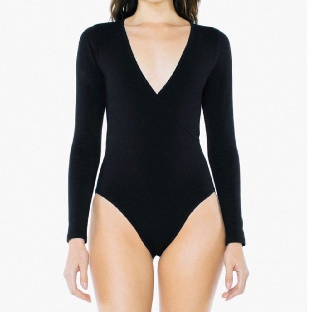 American Apparel Cross V Bodysuit XL